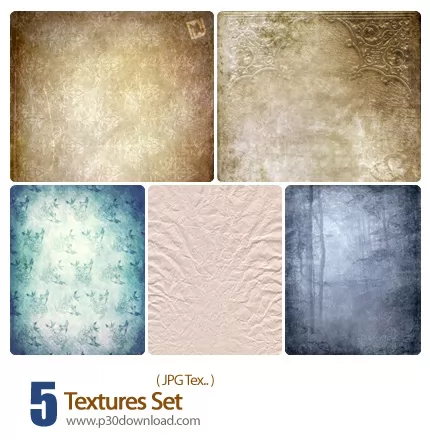 دانلود بافت کاغذ، گل دار، کثیف - Textures Set