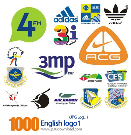 دانلود مجموعه آرم و لوگو های انگلیسی - English logo 01