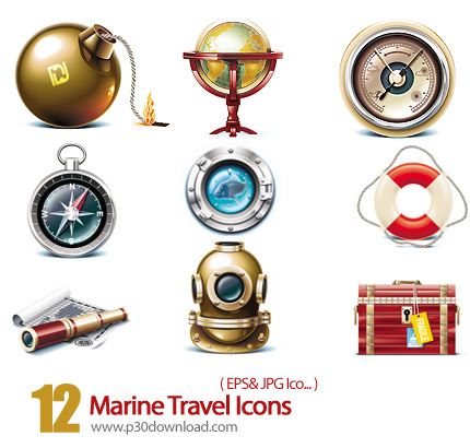 دانلود آیکون با موضوع سفر دریایی - Marine Travel Icon