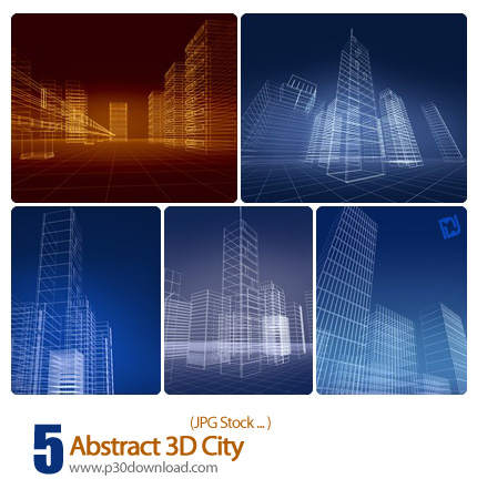 دانلود تصاویر سه بعدی از شهر - Abstract 3D City