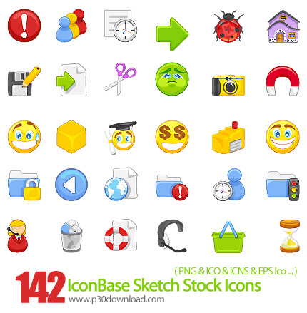 دانلود آیکون با موضوع عملیات کامپیوتری - IconBase Sketch Stock Icons