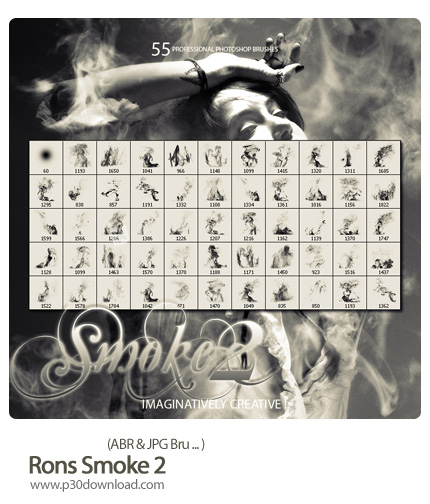 دانلود براش فتوشاپ: ایجاد دود - Rons Smoke 02