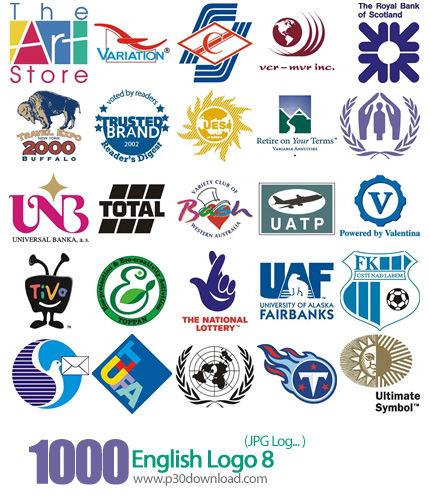 دانلود مجموعه آرم و لوگو های انگلیسی - English logo 08