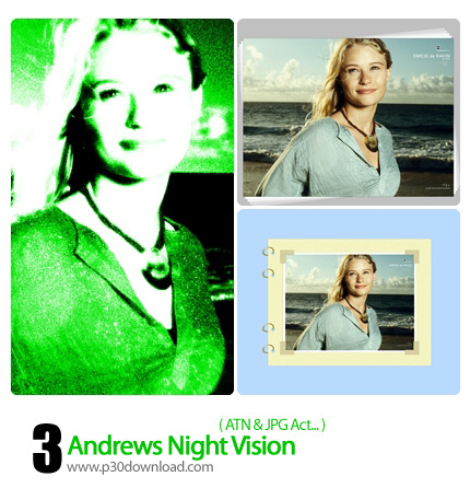 دانلود اکشن فتوشاپ: تغییر حالت عکس - Andrews Night Vision
