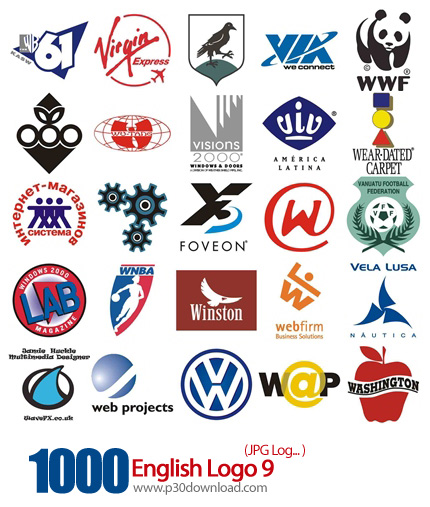 دانلود مجموعه آرم و لوگو های انگلیسی - English logo 09
