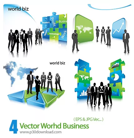 دانلود وکتور تجاری - Vector Worhd Business