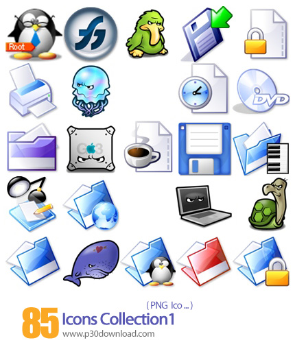 دانلود مجموعه آیکون های متنوع - Icons Collection 01