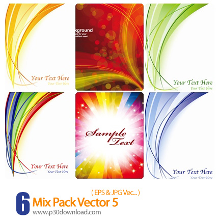 دانلود وکتور ترکیبی، بک گراند - Mix Pack Vector 05