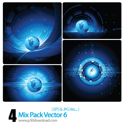 دانلود وکتور ترکیبی، بک گراند - Mix Pack Vector 06