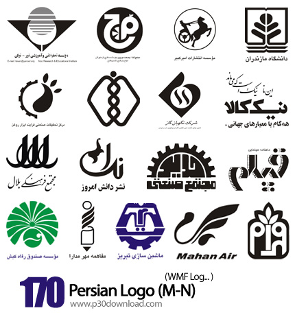 دانلود مجموعه آرم و لوگو های فارسی - Persian Logo M-N