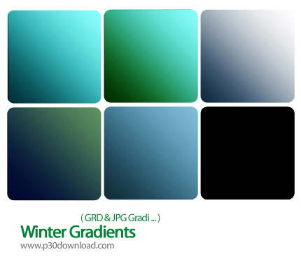 دانلود گرادینت فتوشاپ: گرادینت های زمستانی - Winter Gradients