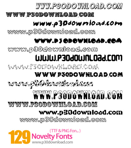 دانلود فونت جدید انگلیسی - Novelty Fonts