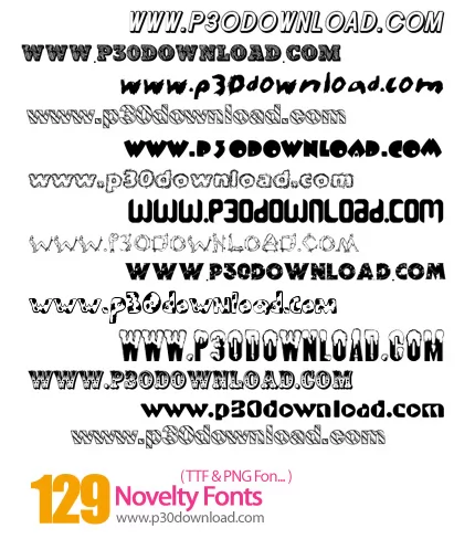 دانلود فونت جدید انگلیسی - Novelty Fonts