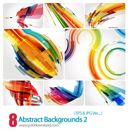 دانلود وکتور بک گراند انتزاعی - Abstract Backgrounds 02