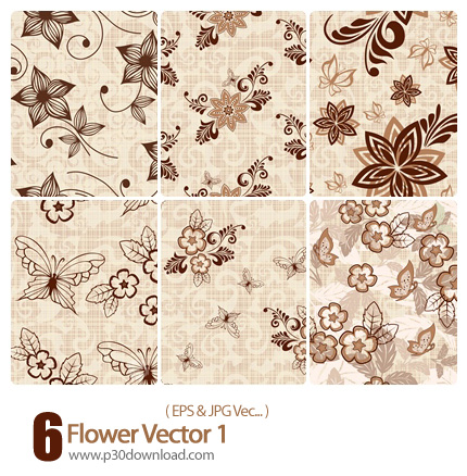 دانلود وکتور گل - Flower Vector 01