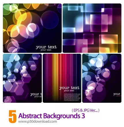 دانلود وکتور بک گراند انتزاعی - Abstract Backgrounds 03