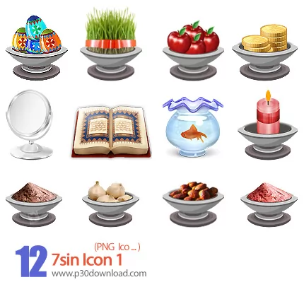 دانلود آیکون های هفت سین - 7sin Icon 01 