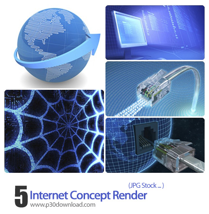 دانلود تصاویر اینترنت - Internet Concept Render  