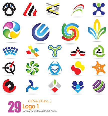 دانلود مجموعه وکتور آرم و لوگو - Logo 01  