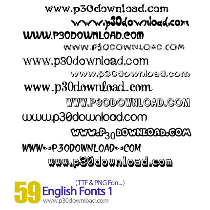 دانلود فونت های انگلیسی - English Fonts 01