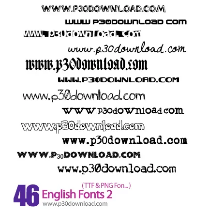 دانلود فونت های انگلیسی - English Fonts 02