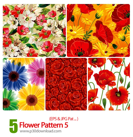 دانلود پترن گل دار - Flower Pattern 05