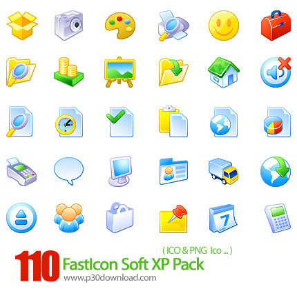 دانلود آیکون نرم افزار - FastIcon Soft XP Pack