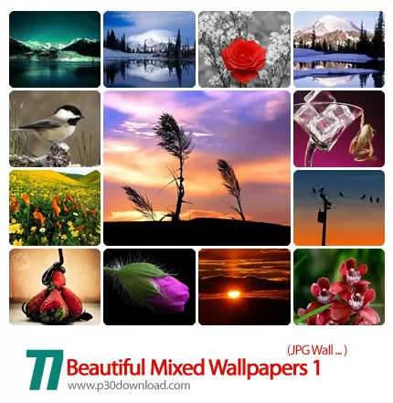 دانلود والپیپر های ترکیبی زیبا - Beautiful Mixed Wallpapers 01