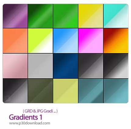 دانلود گرادینت فتوشاپ: گرادینت - 01 Gradients 