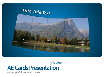 دانلود پروژه آماده افتر افکت نمایش عکس - AE Cards Presentation   