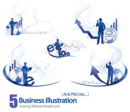 دانلود وکتور تصویر سازی تجاری - Business Illustration