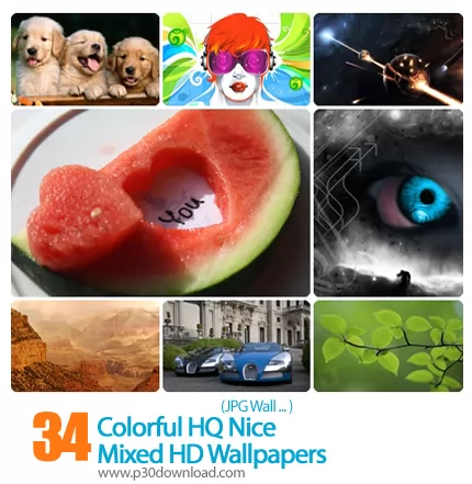 دانلود والپیپر های ترکیبی رنگارنگ و زیبا - Colorful HQ Nice Mixed HD Wallpapers