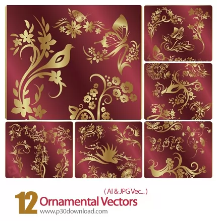 دانلود وکتور تزیینی - Ornamental Vectors