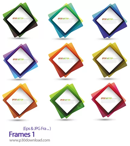 دانلود فرم وکتور - Frames 01