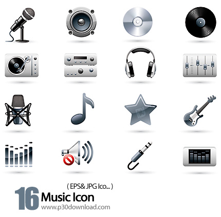 دانلود آیکون وکتور موسیقی - Music Icon  