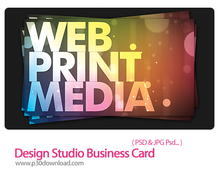 دانلود تصاویر لایه باز کارت ویزیت تجاری - Design Studio Business Card     