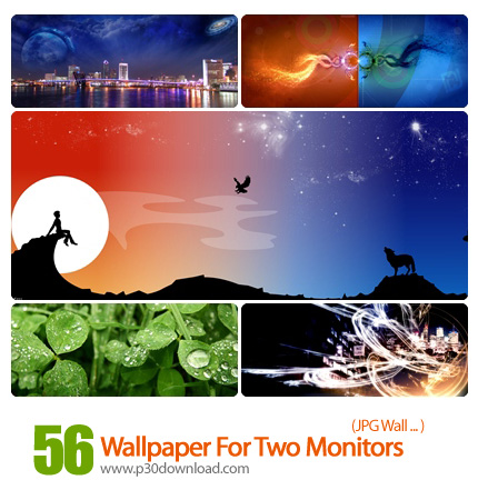 دانلود والپیپر مخصوص دو مانیتور - Wallpaper For Two Monitors