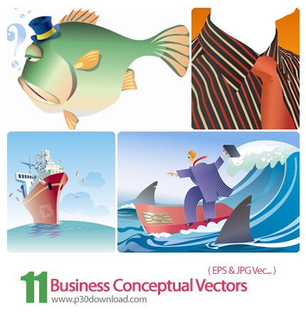 دانلود وکتور تجاری - Business Conceptual Vectors 