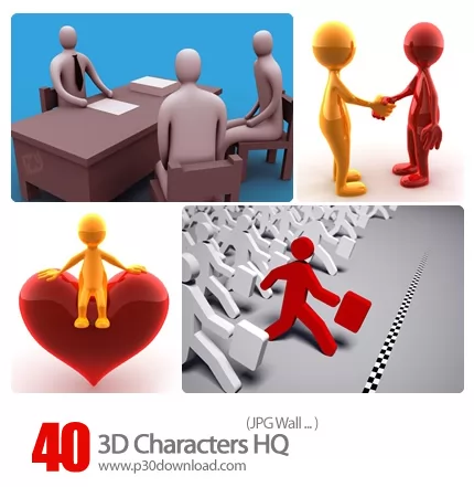 دانلود والپیپر کاراکتر سه بعدی - 3D Characters HQ