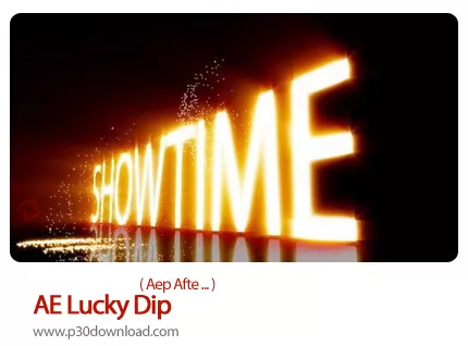 دانلود پروژه آماده نمایش لوگو آتشین - AE Lucky Dip   