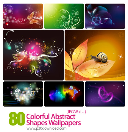 دانلود والپیپر انتزاعی و رنگارنگ - Colorful Abstract Shapes Wallpapers