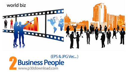 دانلود وکتور تجاری افراد - Business People  