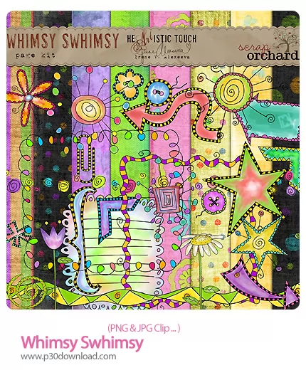 دانلود کلیپ آرت تزیینی - Whimsy Swhimsy   