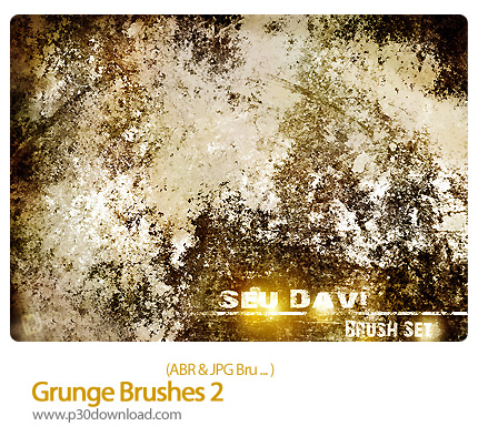 دانلود براش فتوشاپ: براش ایجاد بافت کثیف - Grunge Brushes 02   