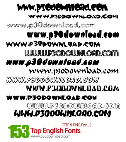 دانلود فونت های انگلیسی - Top English Fonts