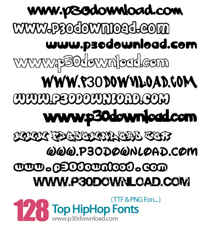 دانلود فونت های انگلیسی - Top HipHop Fonts