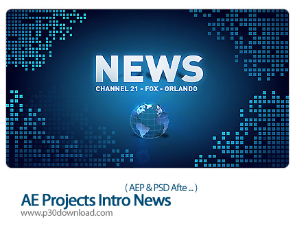 دانلود پروژه آماده تیزر تبلیغاتی معرفی اخبار - AE Projects Intro News   