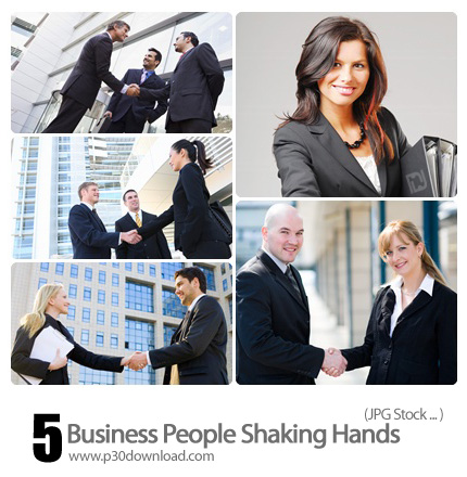 دانلود تصاویر دست دادن افرد در تجارت - Business People Shaking Hands