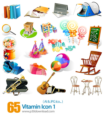 دانلود آیکون متنوع - Vitamin Icon 01 