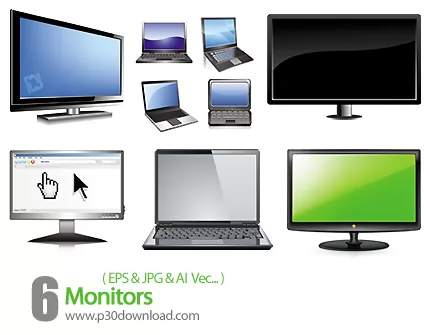 دانلود وکتور مانیتور - Monitors